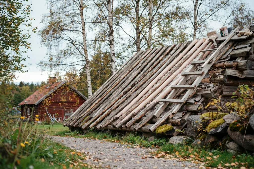 att t nka p vid m lning av ldre logtak